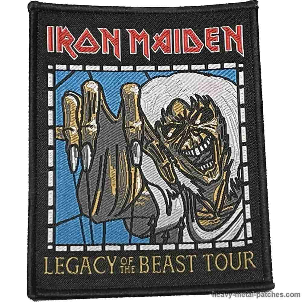 iron maiden tour patches