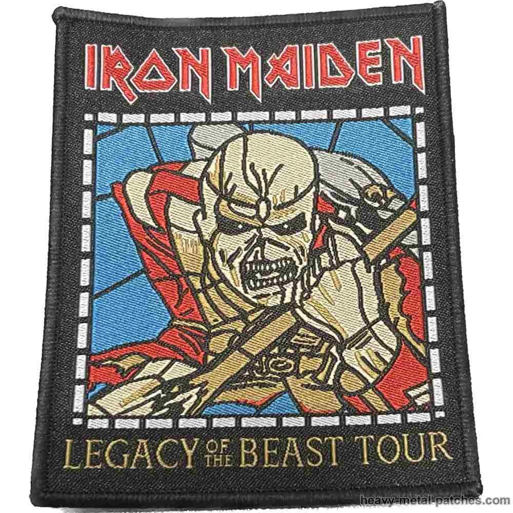 iron maiden tour patches