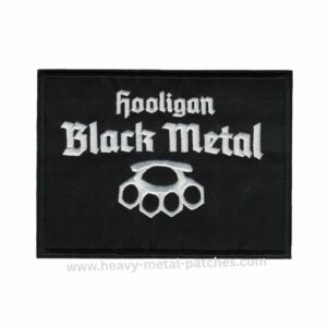 Hooligan Black Metal Patch